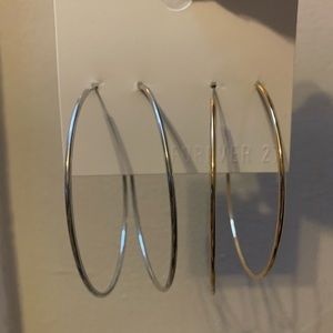 Gold & Silver hoops